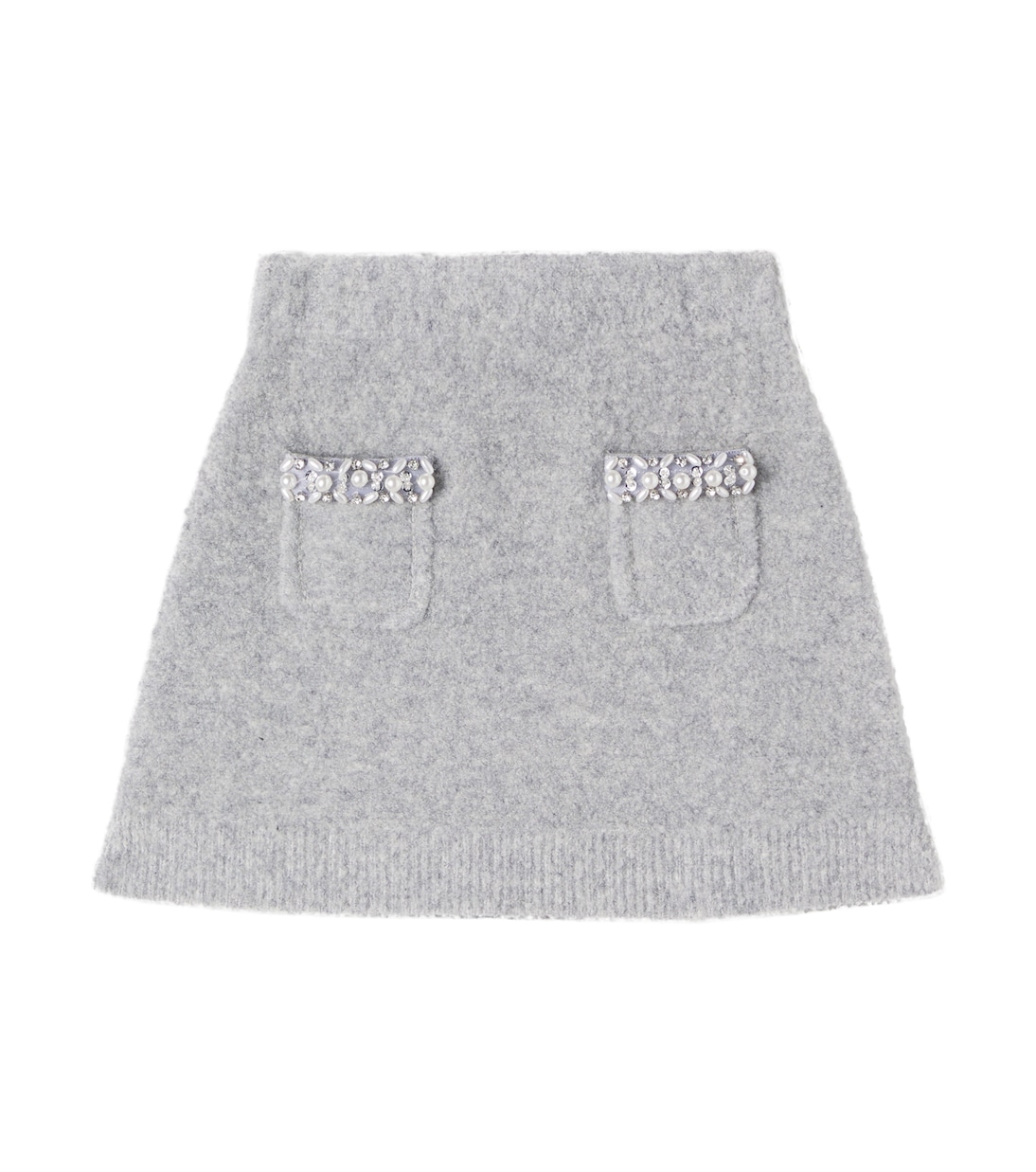 

Юбка с украшениями Self-Portrait Kids, серый