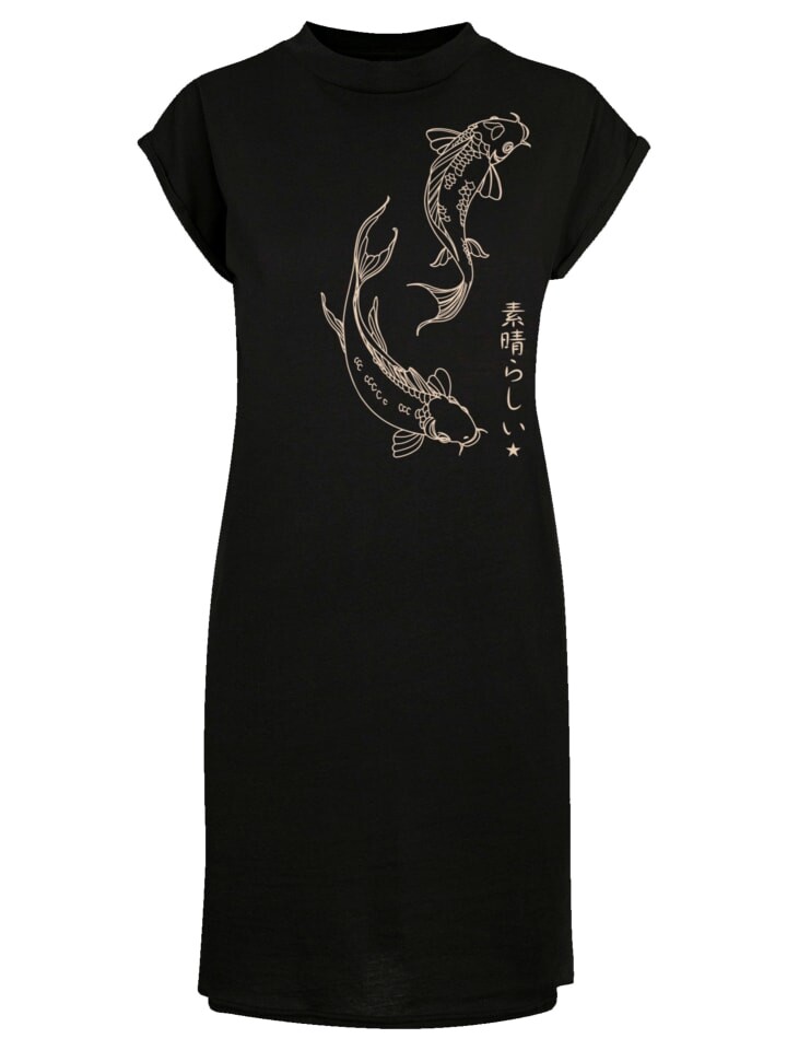 

Короткое платье F4NT4STIC Short Sleeve Dress Koi Karpfen, черный