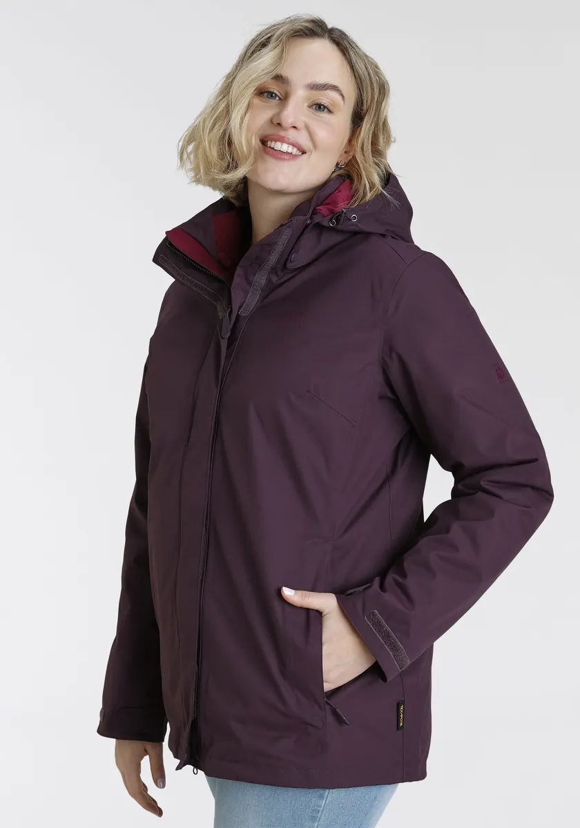 

Функциональная куртка 3-в-1 Jack Wolfskin "ROSS ICE JKT" с капюшоном, фиолетовый