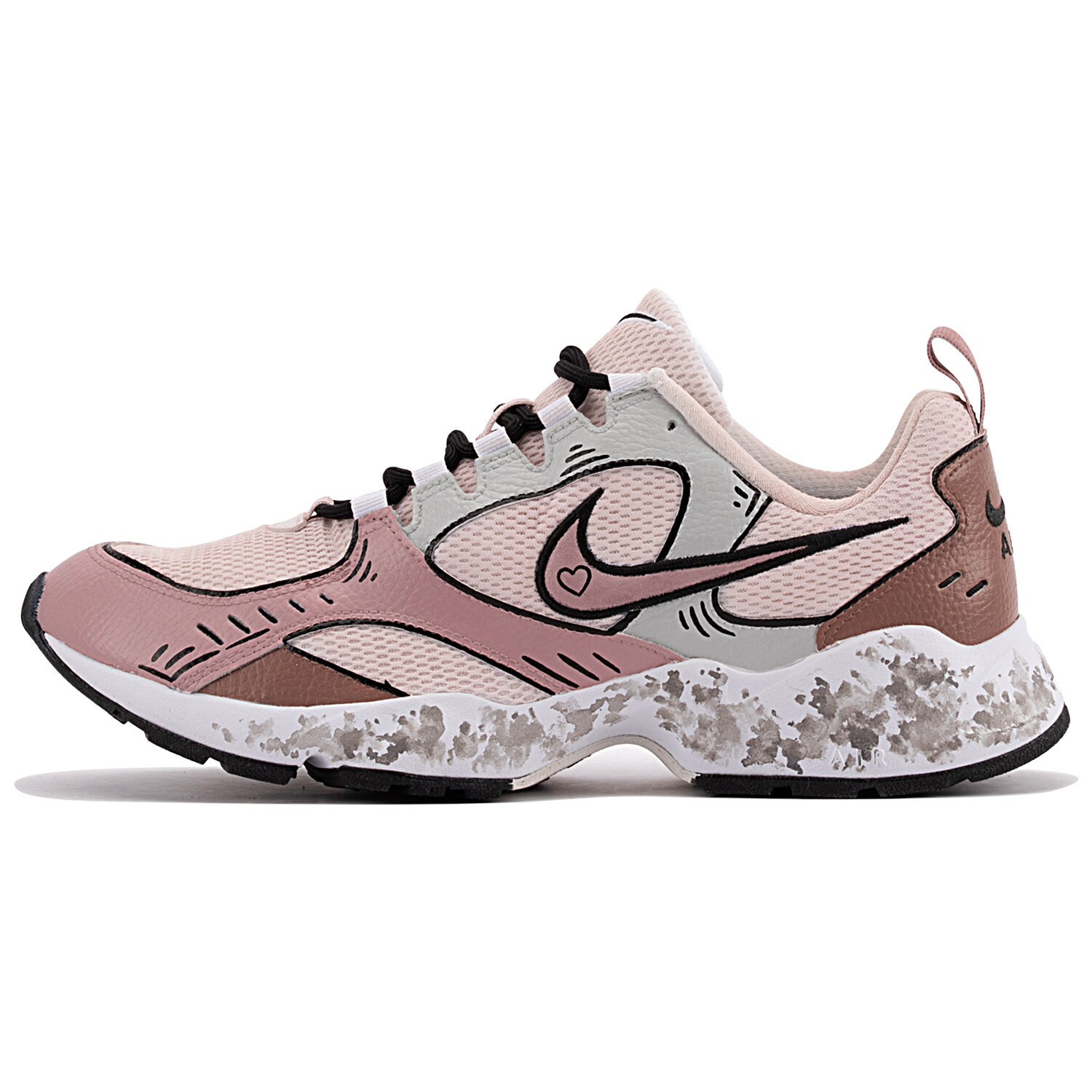 

Кроссовки Nike Air Heights Lifestyle Shoes Men Low-top Pink/Brown, белый