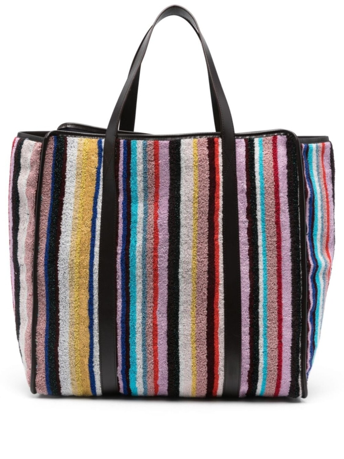 

Missoni Home махровая сумка-тоут в полоску, коричневый