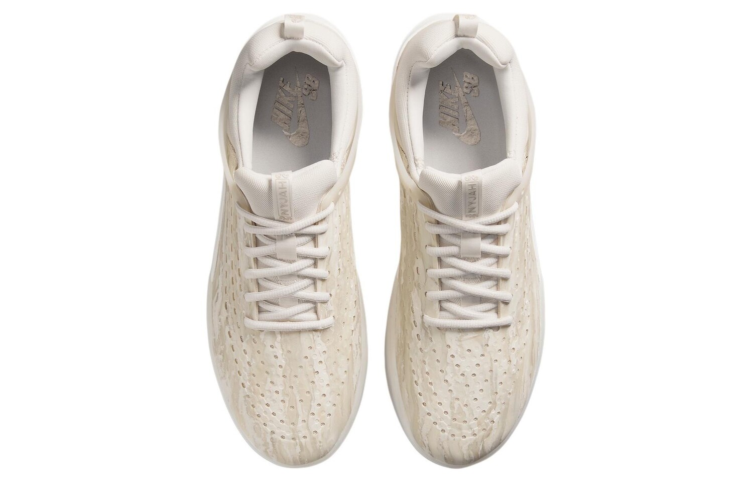 Кроссовки Nike SB Nyjah 3 Lifestyle Shoes Men Low-top Off-white, цвет Off-white — фото 4