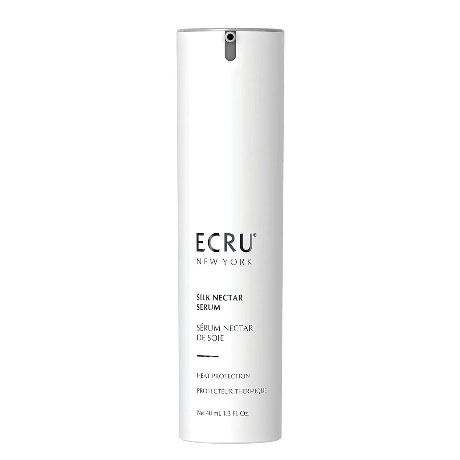 Ecru New York Silk Nectar сыворотка для защиты от термовоздействия, легкая сияющая сыворотка для волос, защита от нагрева и контроля пушистости, TSA Friendly, 38 мл