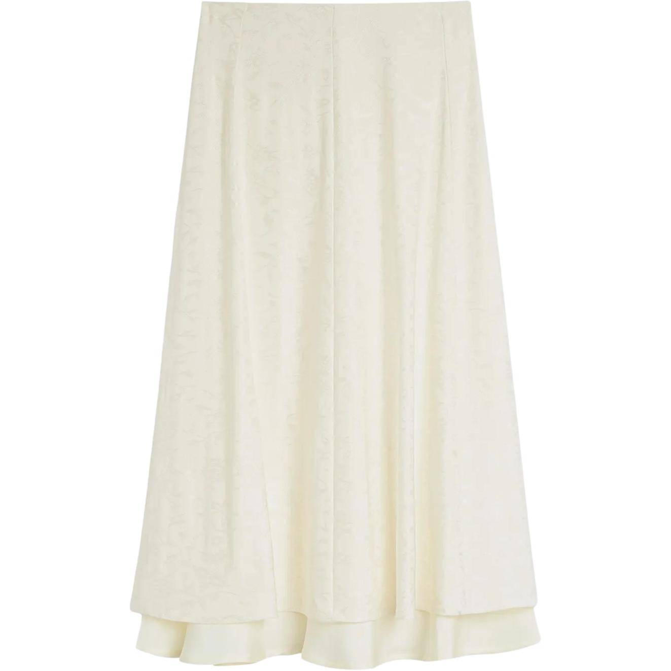 

Цветочная жаккардовая миди-юбка JIL SANDER, айвори