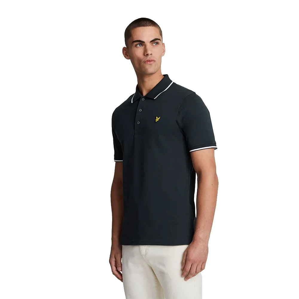 

Поло с коротким рукавом Lyle & Scott Tipped, синий