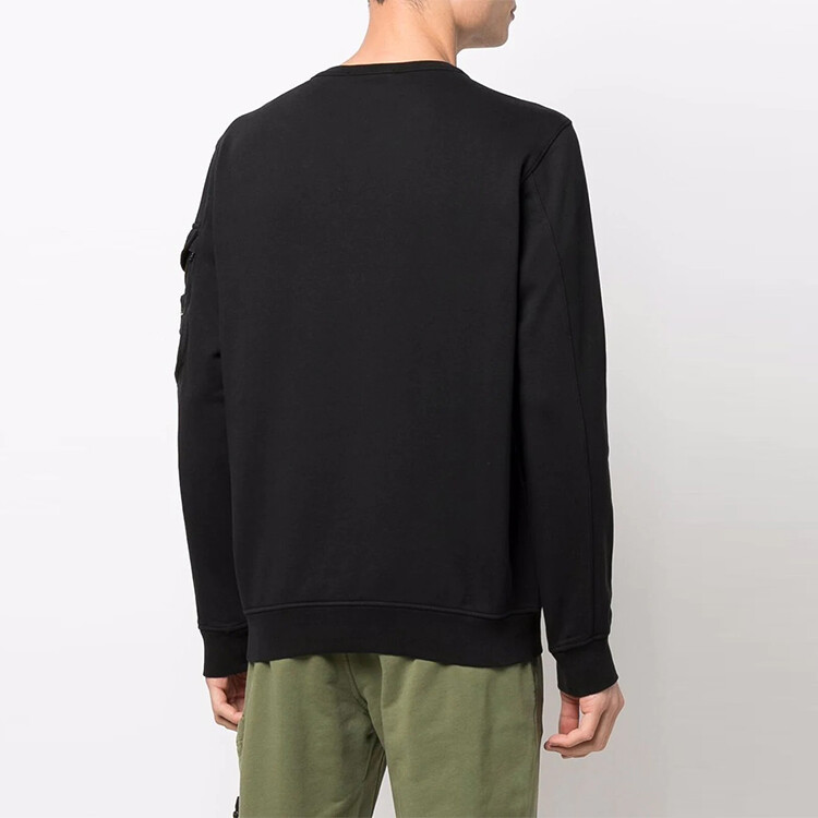 Толстовка мужская Stone Island Garment Dyed флисовая, черный — фото 3