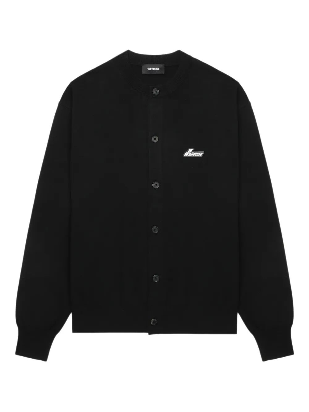 

Кардиган с нашивкой-логотипом We11done, черный