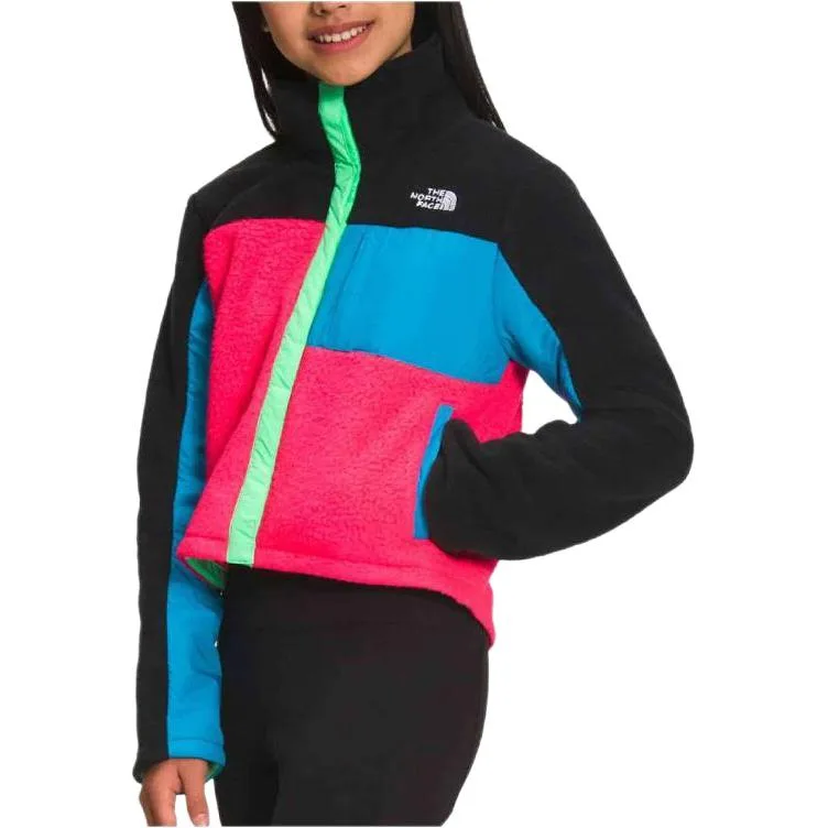 THE NORTH FACE Детское пальто с бархатистой текстурой в цвете коралловый черный
