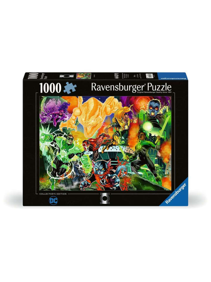 

Пазл Ravensburger, 1000 деталей, Зеленые Фонари в красочном исполнении