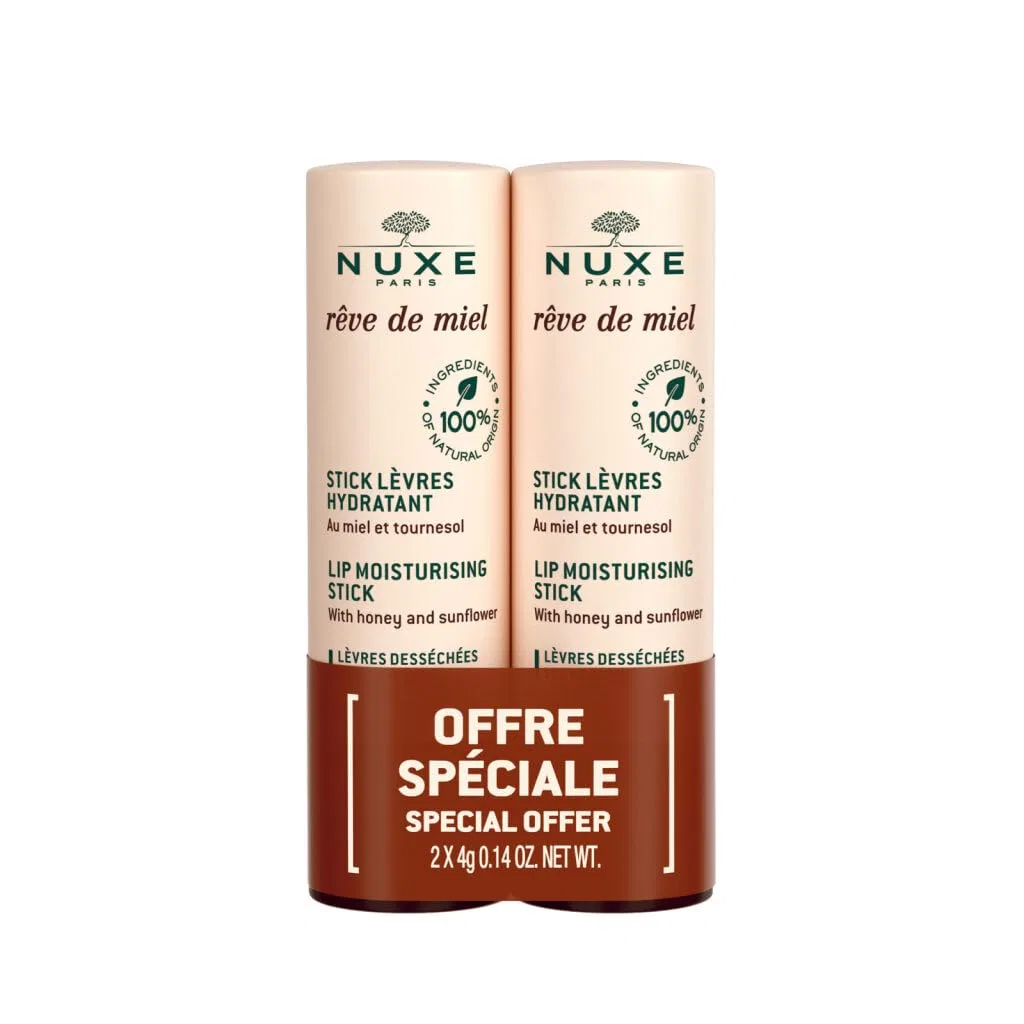 Увлажняющий бальзам для губ «Honey Rêve Lipstick» от Nuxe (2 шт.) Nuxe