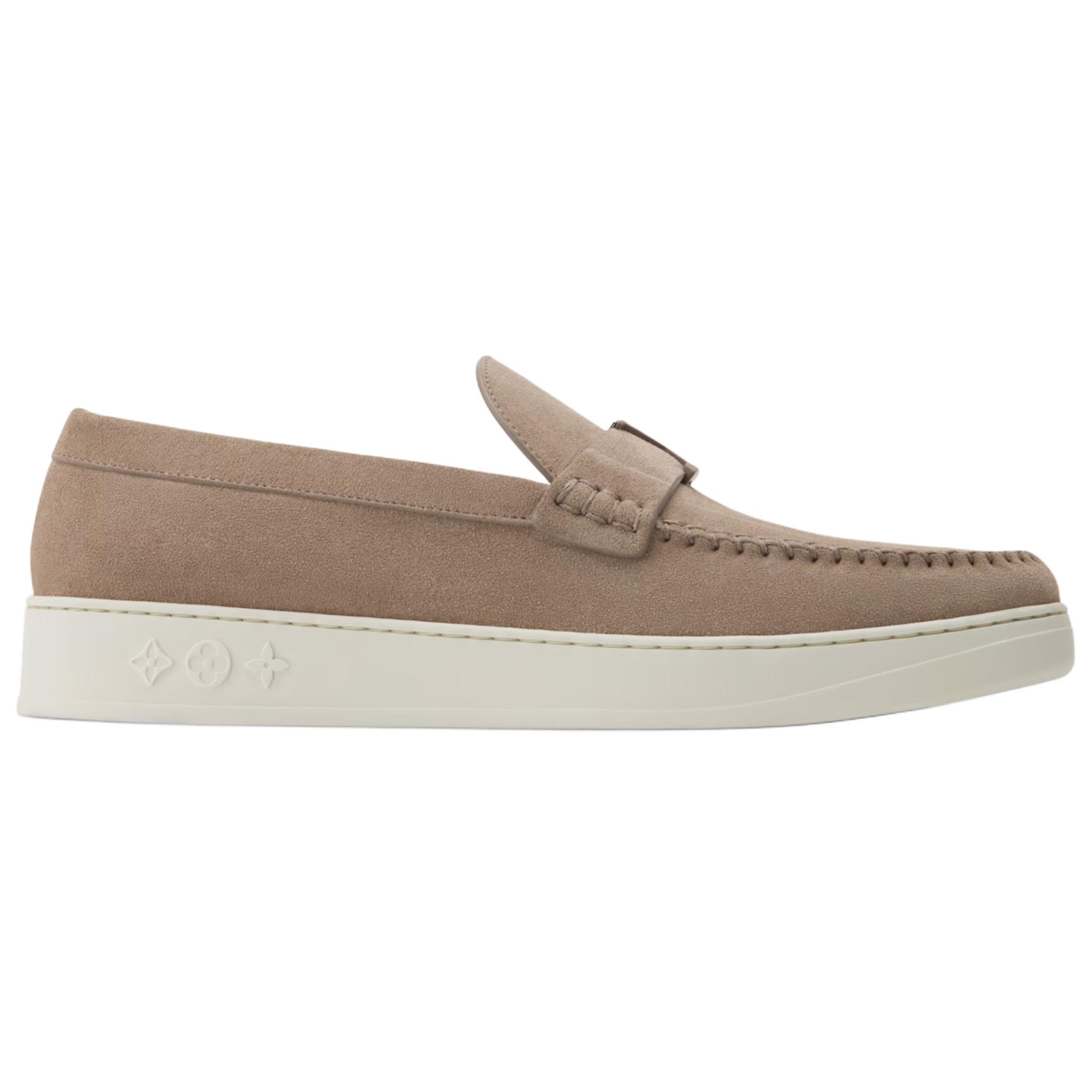 Пляжные лоферы мужские beige LOUIS VUITTON, бежевый — фото 3