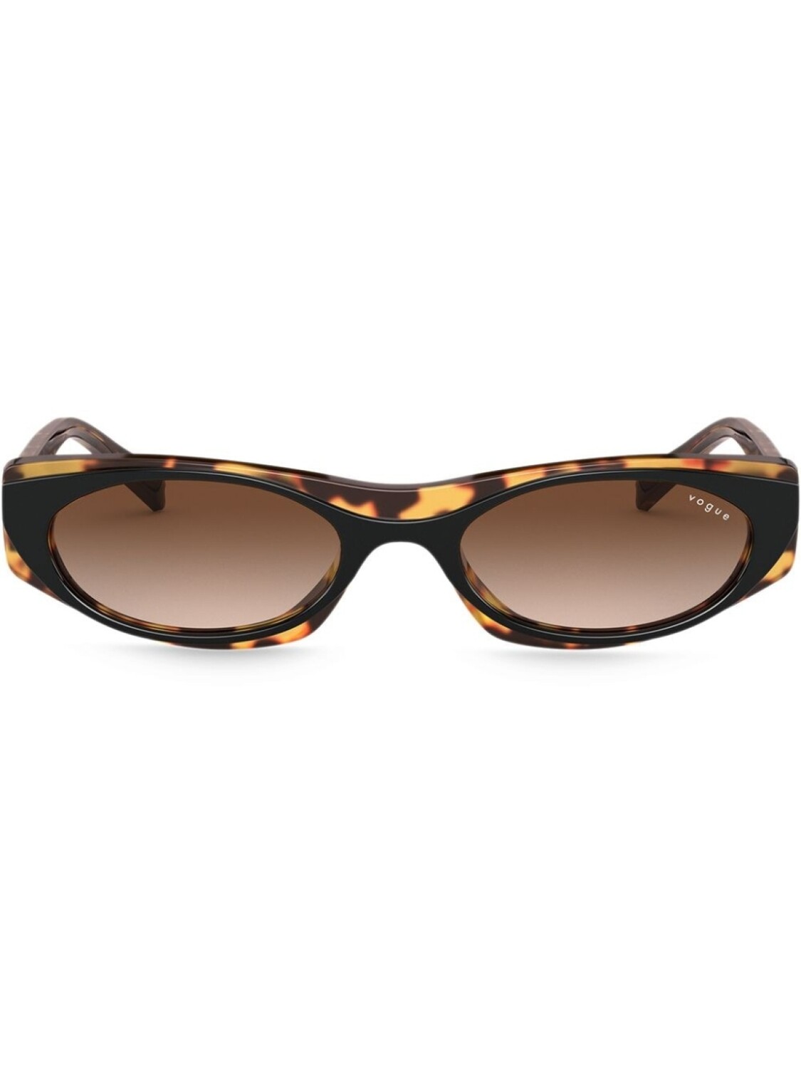 

Солнцезащитные очки в квадратной оправе черепаховой расцветки Vogue Eyewear, черный