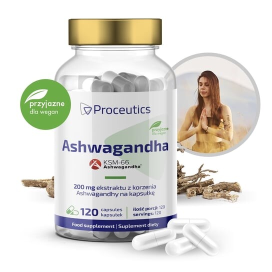 

Ashwagandha KSM-66 120 капсул пищевая добавка Inna marka