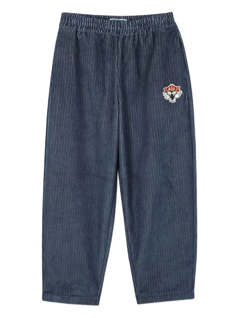

Вельветовые брюки с эластичным поясом Kenzo Kids, синий