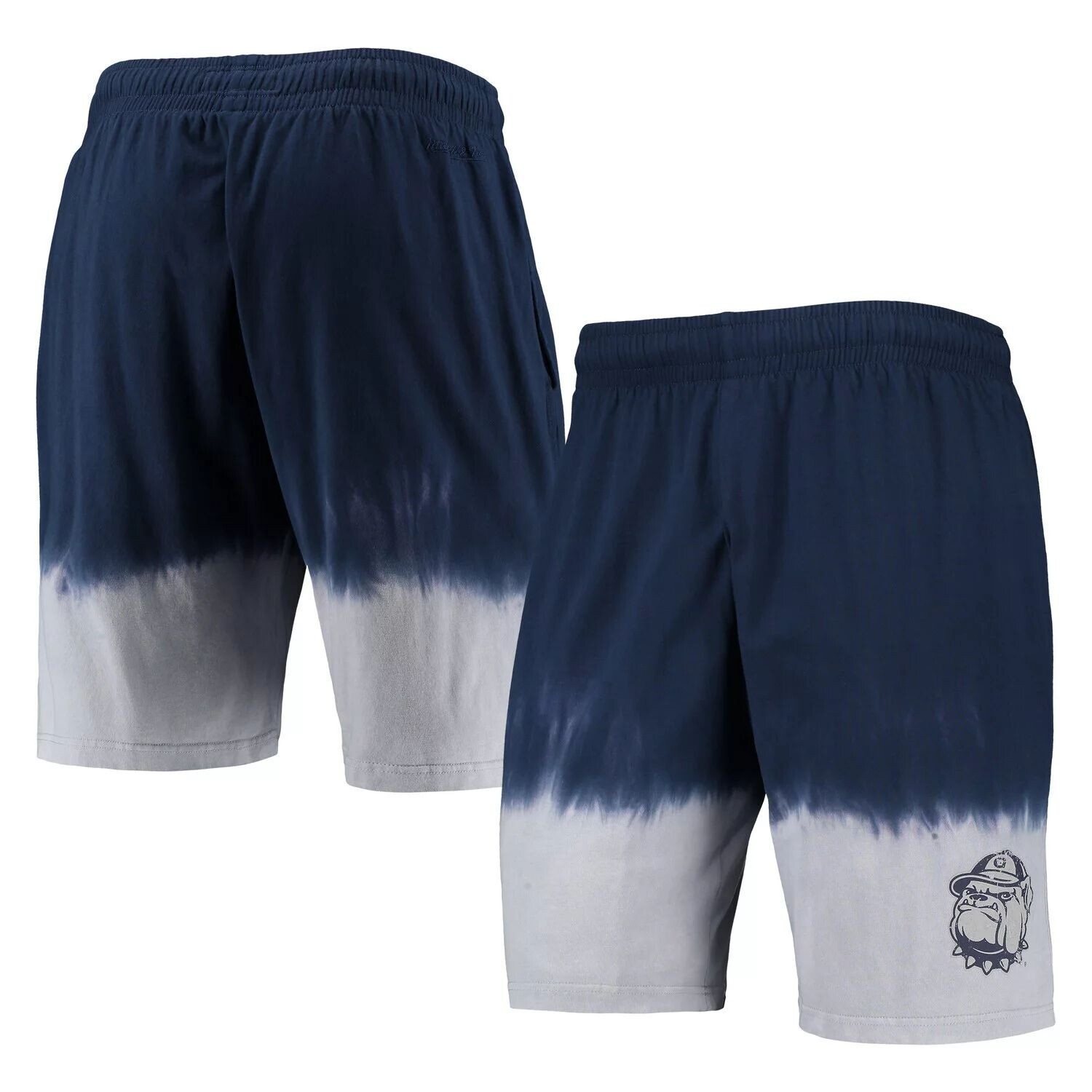 

Мужские темно-синие/серые шорты Mitchell & Ness Georgetown Hoyas с принтом тай-дай