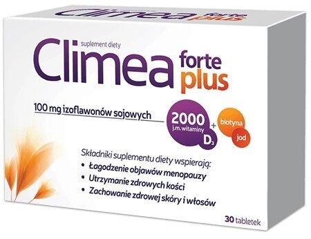 

Climea Forte Plus препарат, облегчающий симптомы менопаузы, 30 шт.