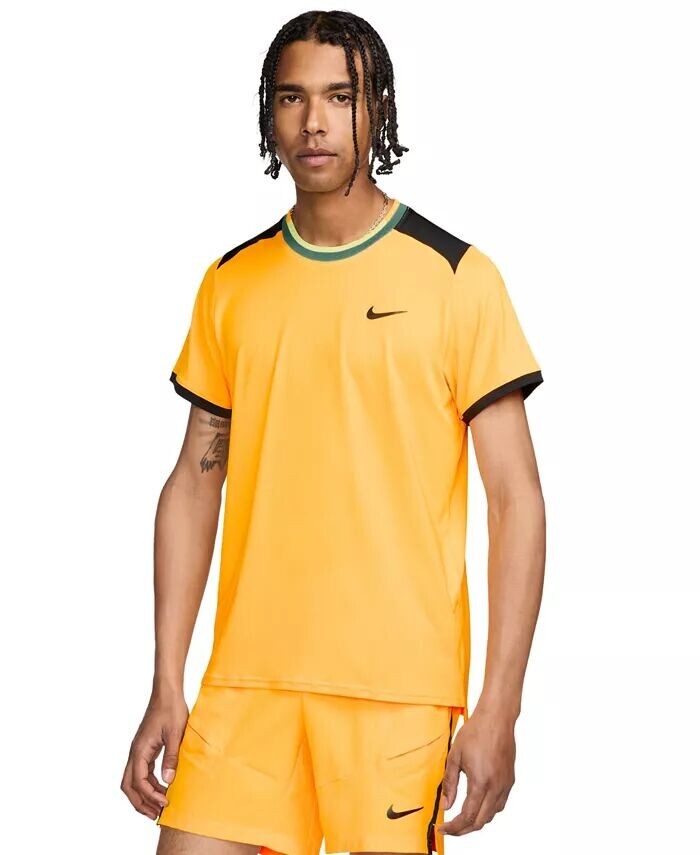

Мужская теннисная футболка с логотипом Advantage Dri-FIT Nike, оранжевый