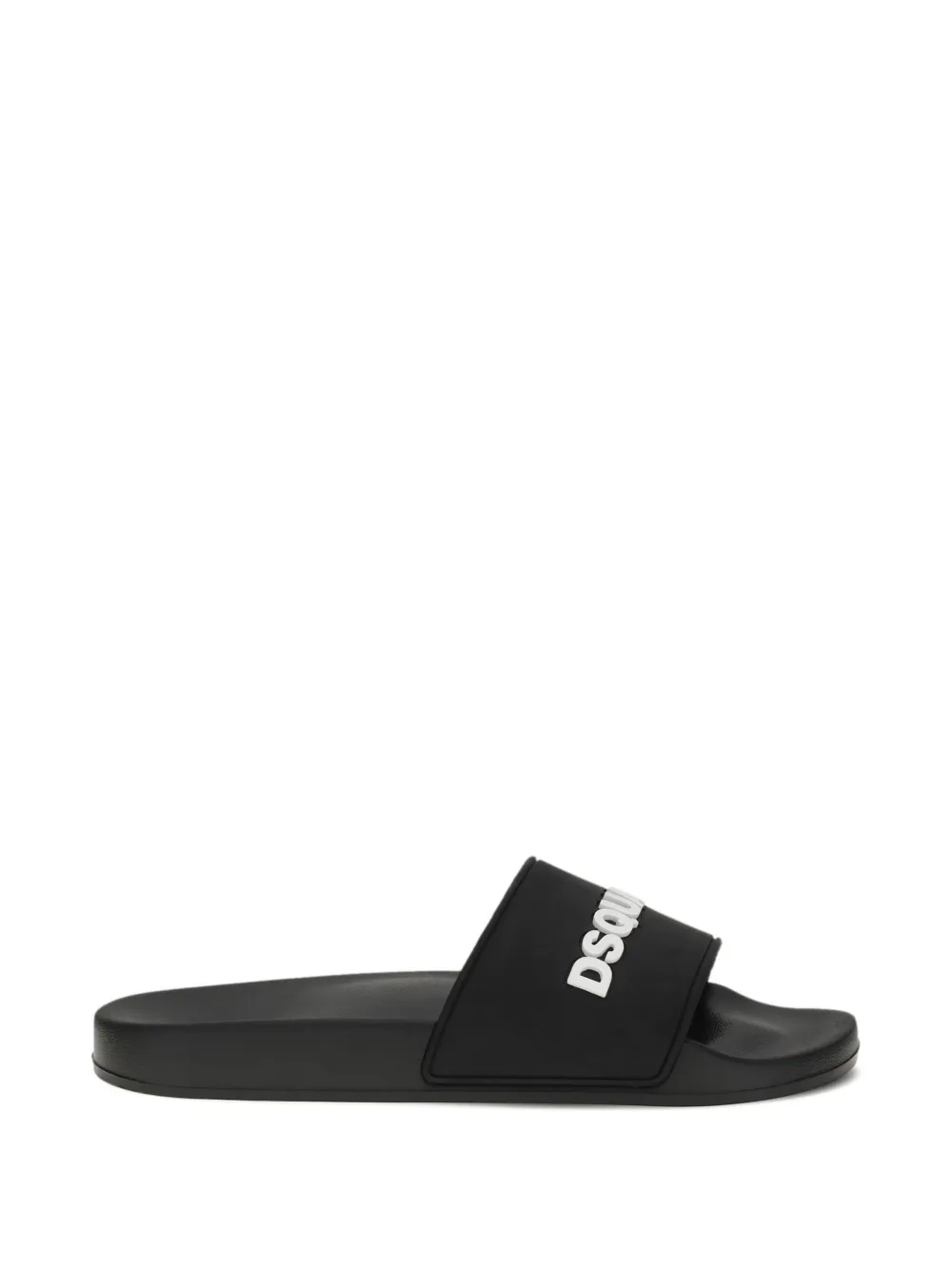 Шлепанцы с логотипом Dsquared2, черный