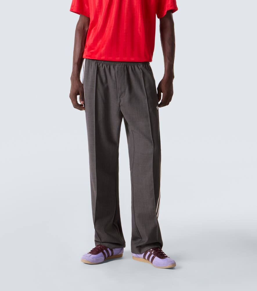 Брюки клеш Wales Bonner из шерстяной смеси Adidas, Dark Grey Heather — фото 3