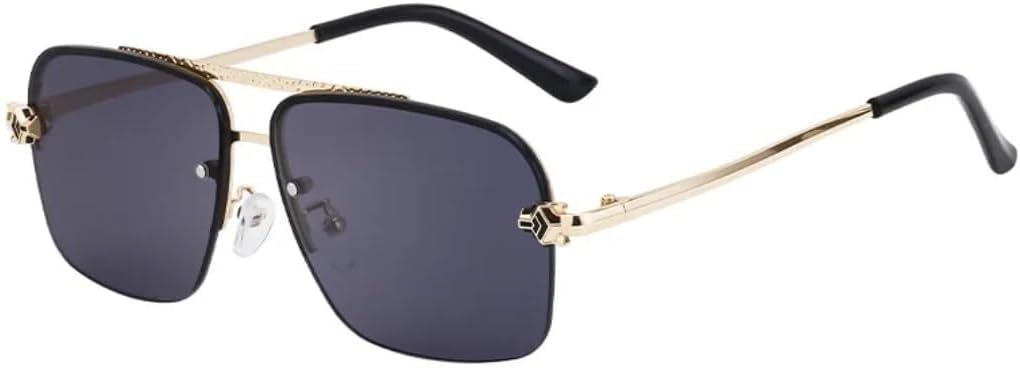 

Солнцезащитные очки для мужчин и женщин - защита UV400 - металлические петли, большая оправа, градиентные линзы, для занятий спортом на открытом воздухе и вождения LXLHWN, Ttyj340-2