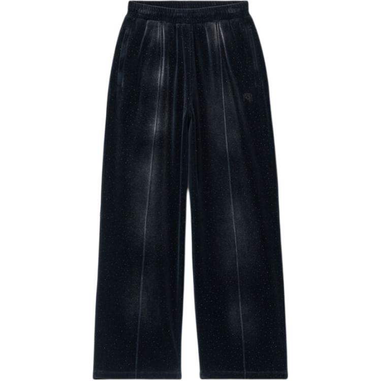 

Спортивные брюки, украшенные стразами Alexander Wang, серый