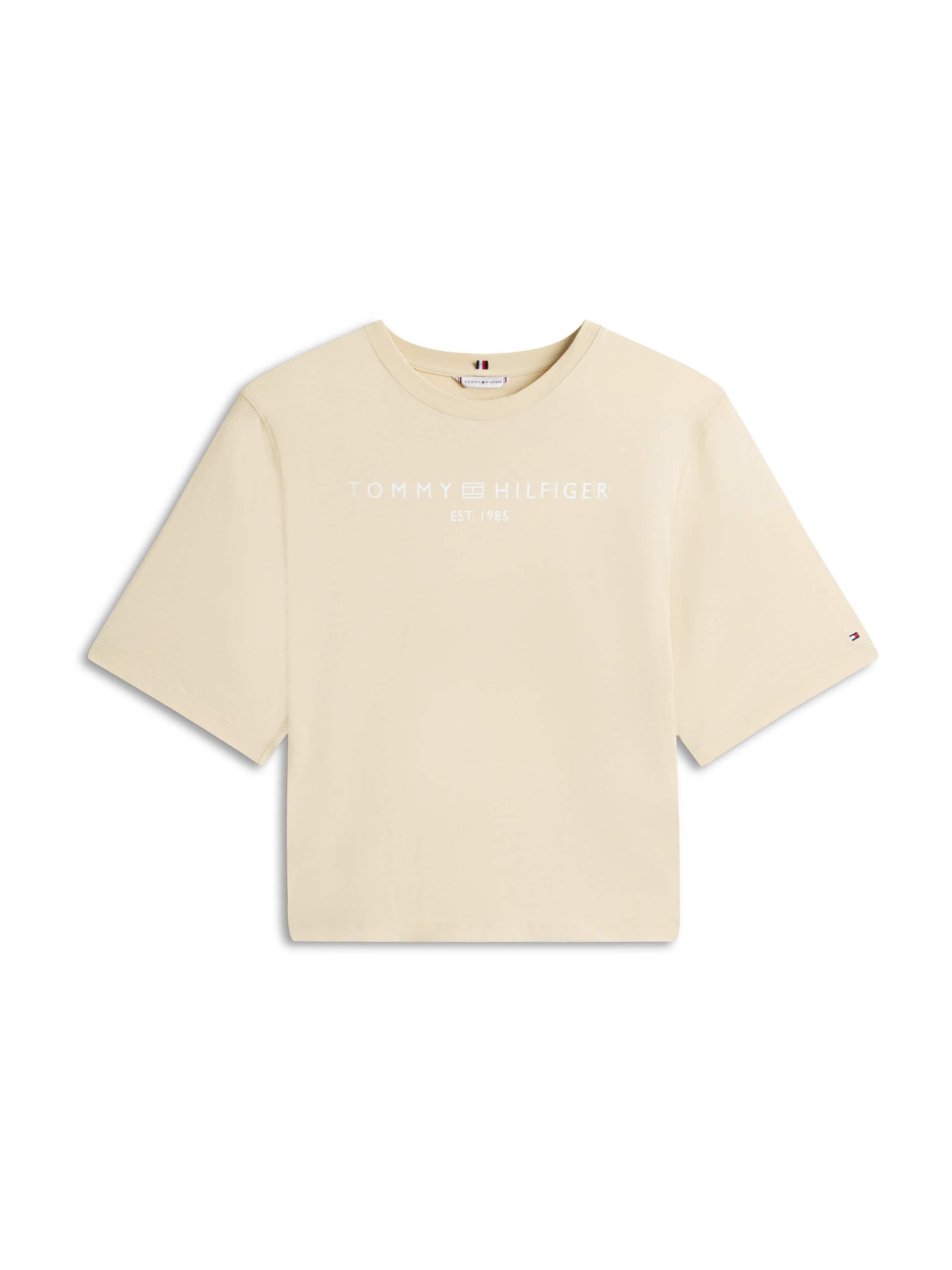 

Tommy Hilfiger Curve Футболка в бежевом цвете, Бежевый, Tommy Hilfiger Curve Футболка в бежевом цвете