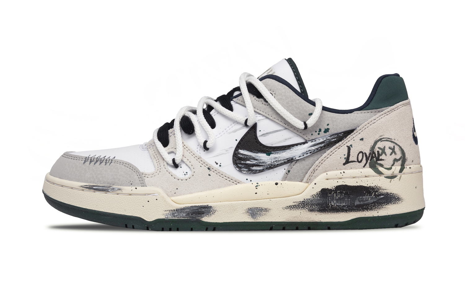 

Full Force Echo Manufacturing, Street Scribbles, универсальные износостойкие низкие скейтбордные кроссовки для мужчин Nike, экрю