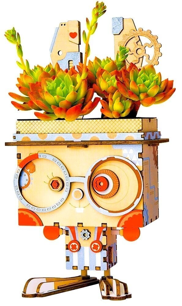 

ROBOTIME Деревянный 3D-пазл - Кролик Цветочный горшок