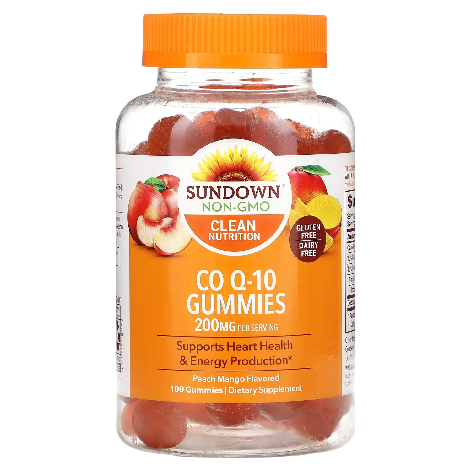 

Добавка Sundown Naturals Co Q-10 с персиком и манго, 100 жевательных конфет