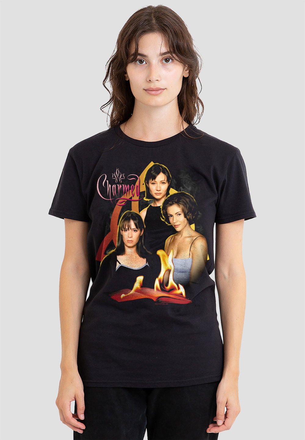 

Футболка с принтом CHARMED ORIGINAL THREE Cotton Soul, черный