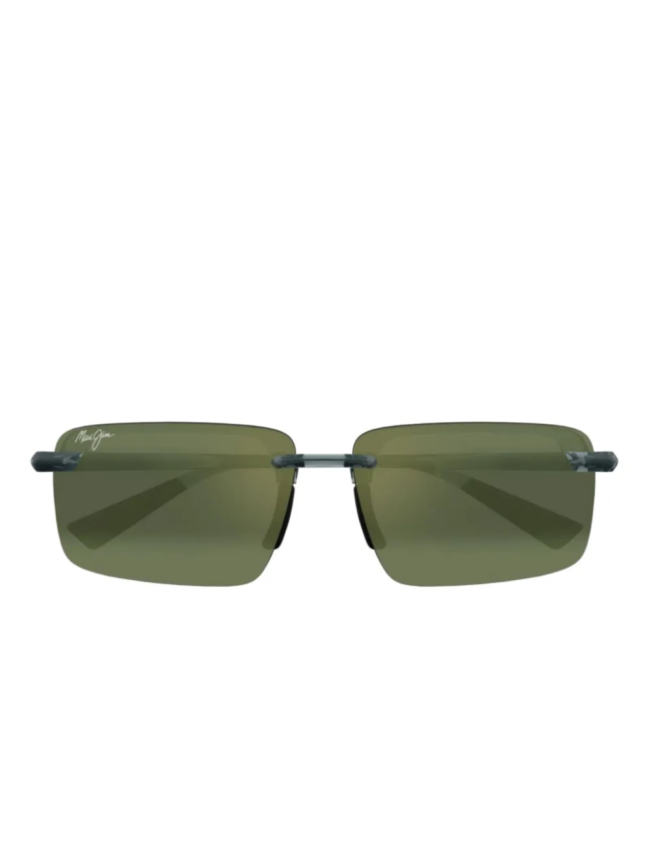 

Солнцезащитные очки Maui Jim Laulima без оправы в квадратной оправе, зеленый