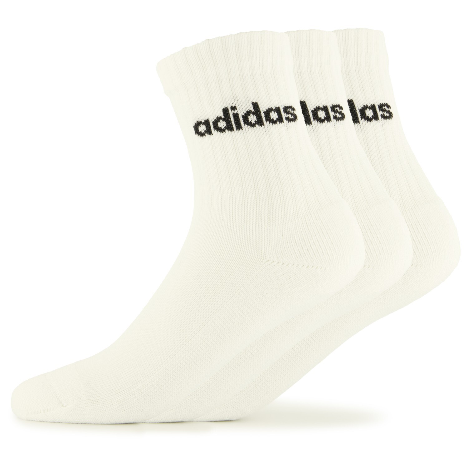 

Многофункциональные носки Adidas Cushioned Linear Crew 3-Pack, цвет White/Black