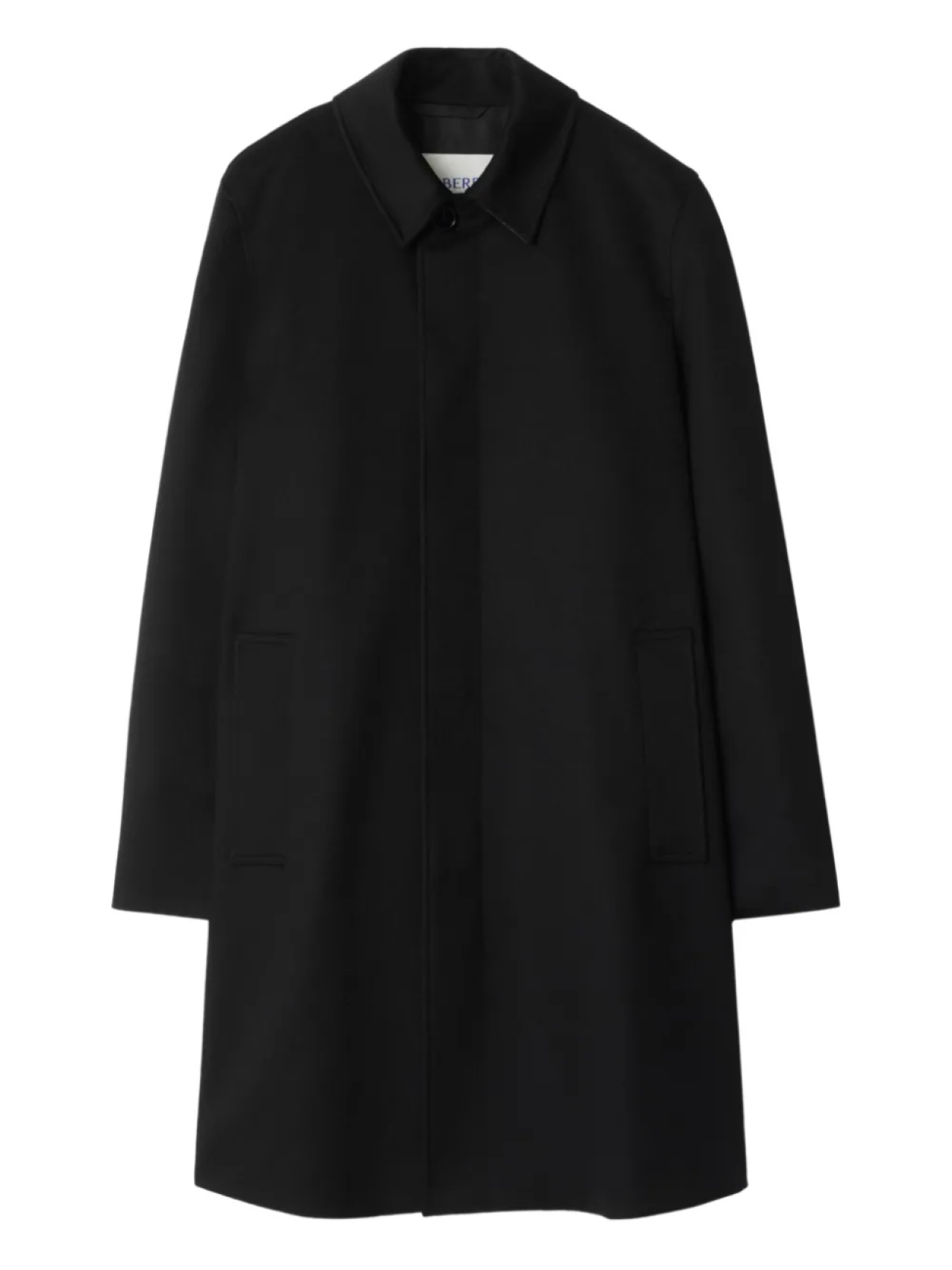 

Однобортное пальто Burberry, черный