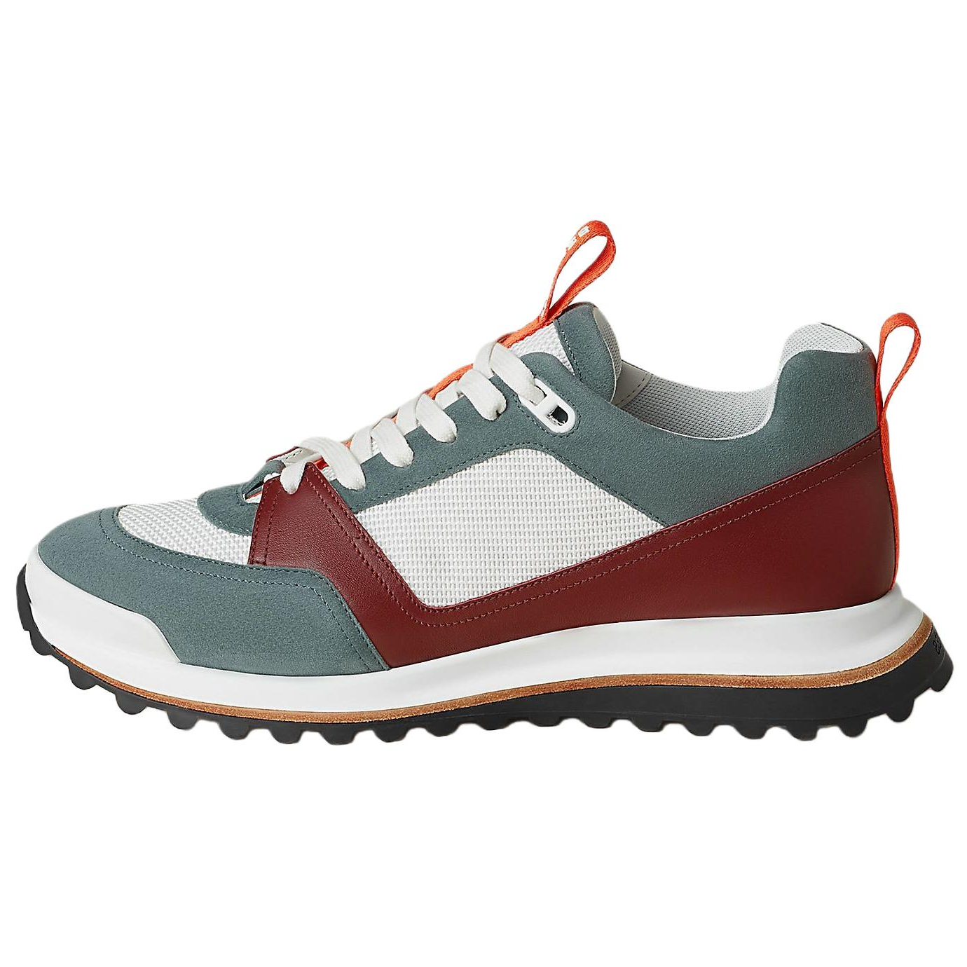 

HERMES Кроссовки Leader Low top мужские бело-зеленые