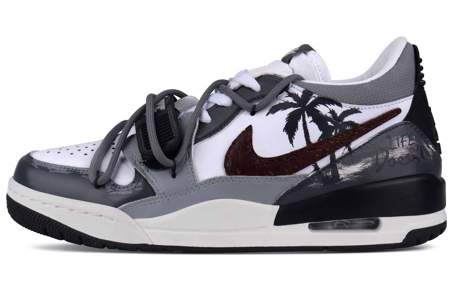 

Кроссовки Jordan Legacy 312 Vintage Basketball Shoes Men Low-top Black/white, черный/белый