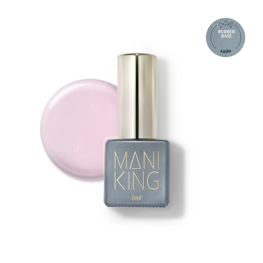 

Mani King, Rubber Base Satin, каучуковая основа для ногтей, 8 мл ManiKing