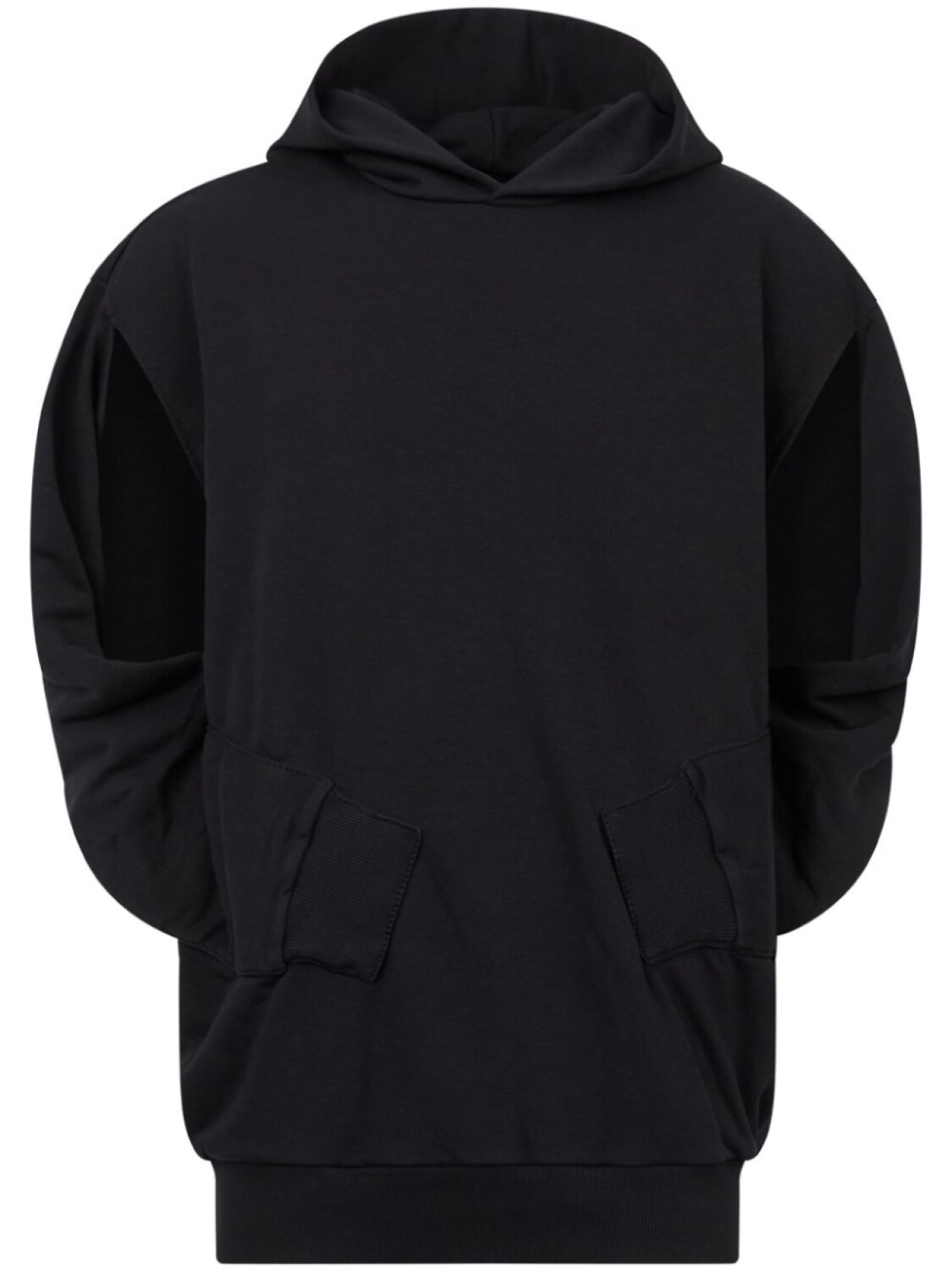 

Худи с прошитыми рукавами MM6 Maison Margiela, черный