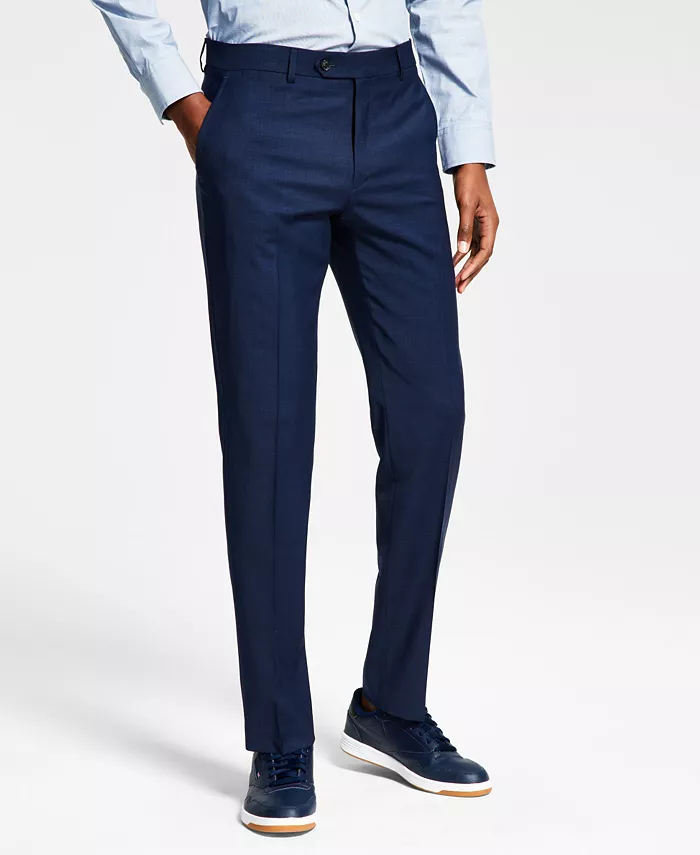 Брюки мужские Modern-Fit из шерсти TH-Flex с эластичной вставкой Tommy Hilfiger, синий — фото 2