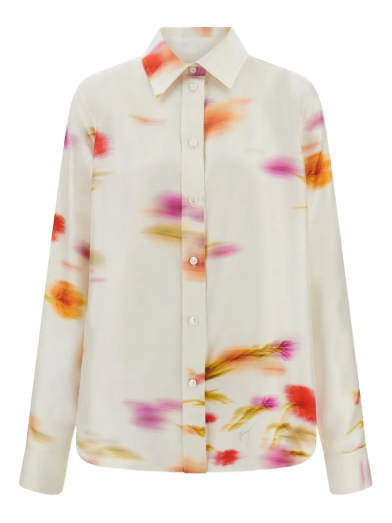 

Рубашка с длинными рукавами Ferragamo Blossom, белый