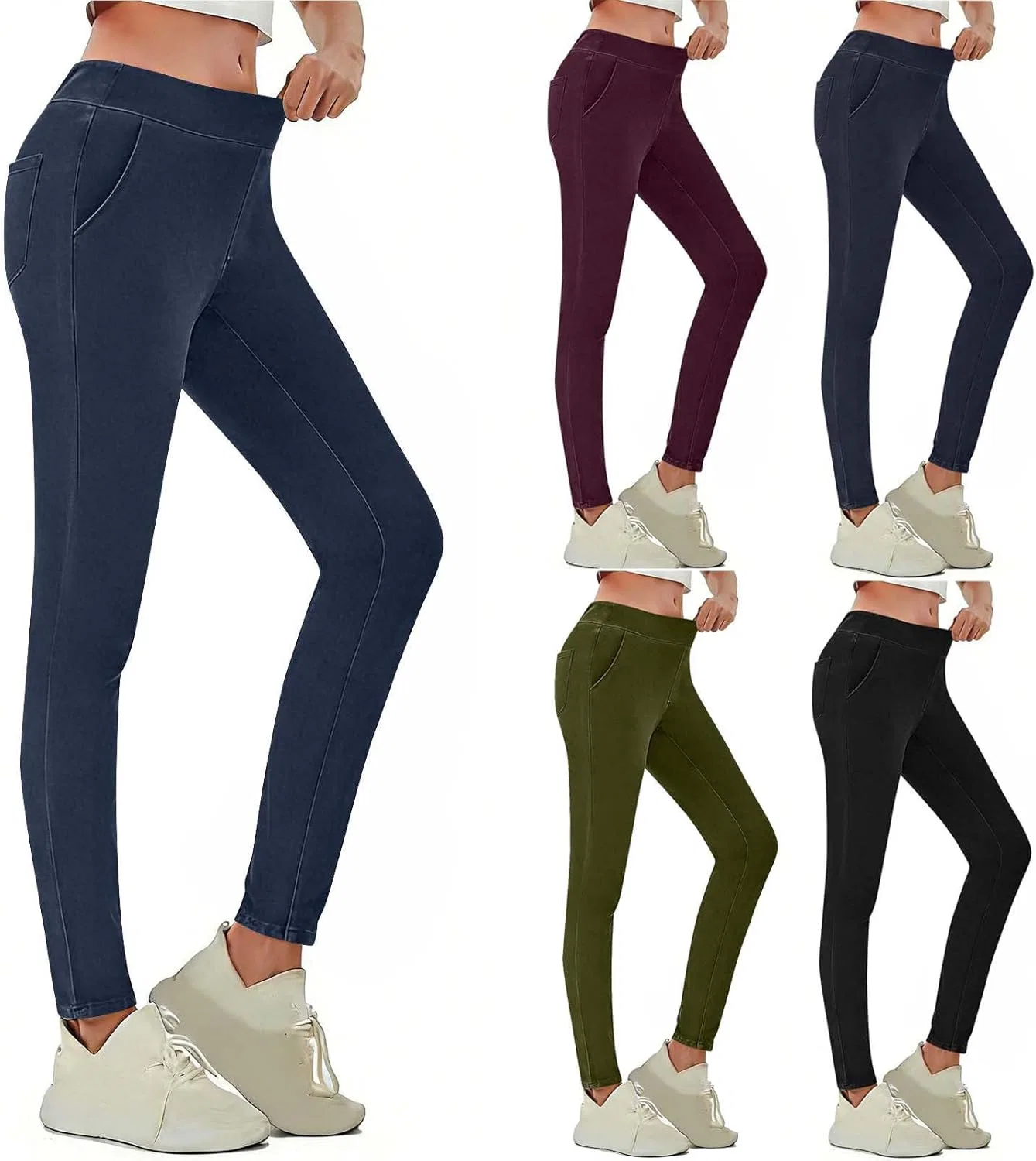 Джинсы slim fit синие