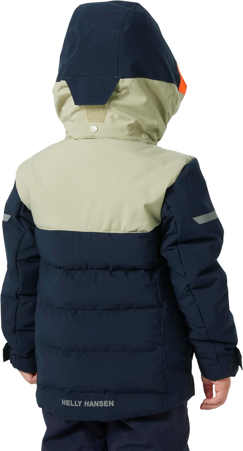 Детская утепленная куртка Helly-Hansen Vertical - детское зимнее пальто унисекс, водонепроницаемое, ветрозащитное, дышащее, теплое верхняя одежда Helly Hansen, 599 Navy — фото 4