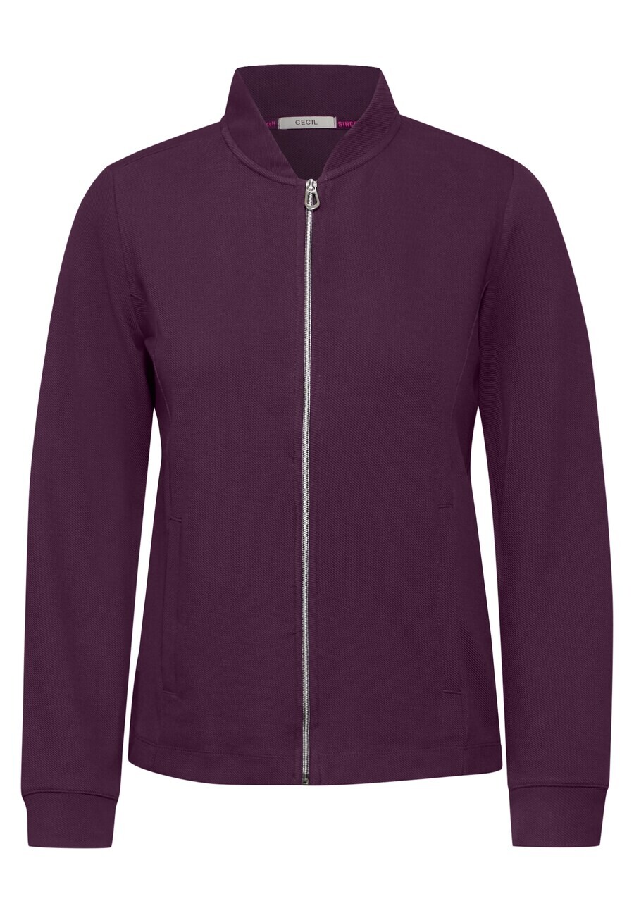 

Толстовка с капюшоном на молнии CECIL Zip-Up Hoodie, цвет berry