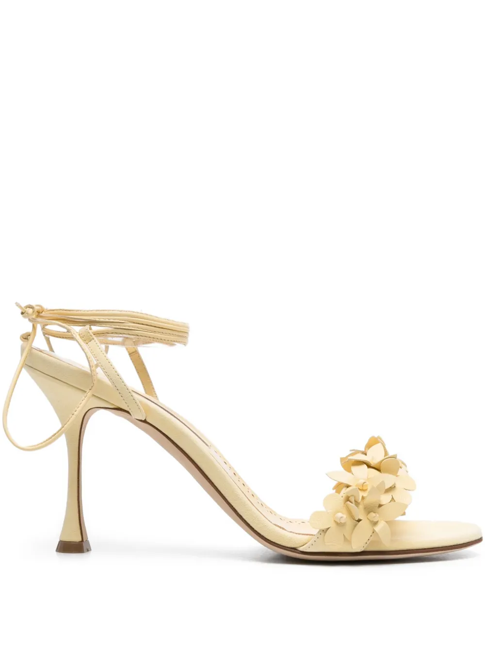 Босоножки Anista 90 Manolo Blahnik, желтый