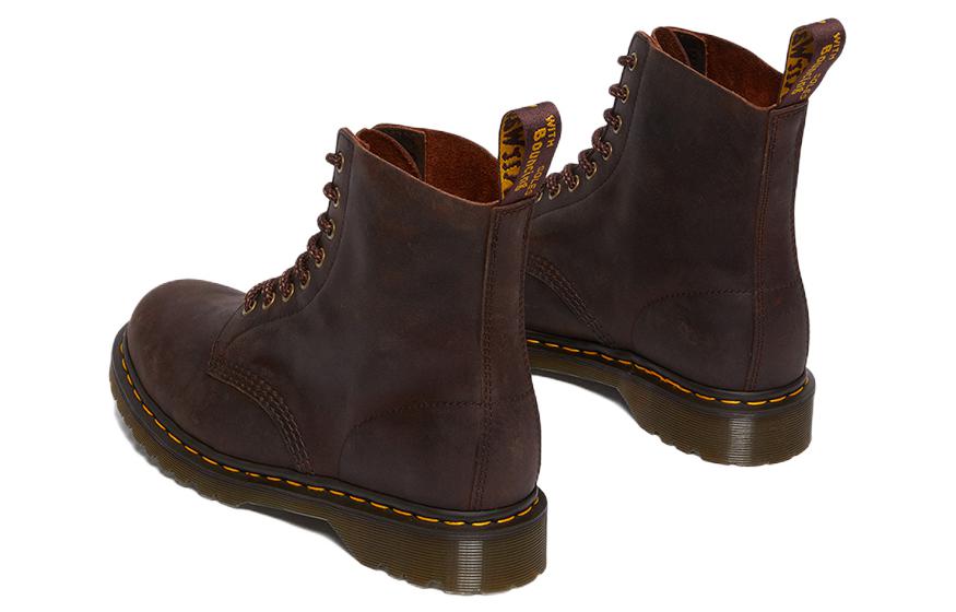 Мужские ботинки Dr. Martens 1460 Pascal из вощеной кожи, бордово-коричневый — фото 4