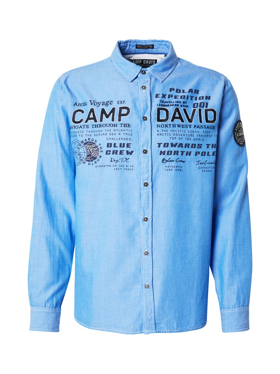 

Рубашка на пуговицах классического кроя CAMP DAVID, Blue