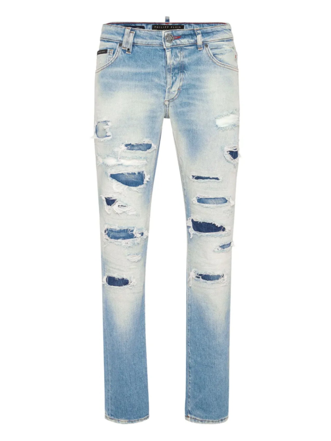 

Джинсы Philipp Plein Super Straight Cut Sprint Spirits, синий