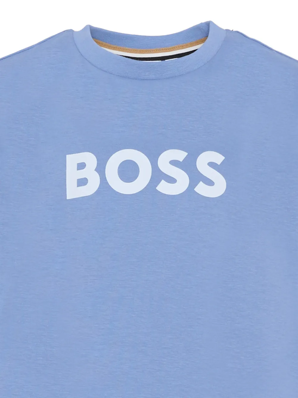 Футболка с короткими рукавами и логотипом Boss Kidswear, синий — фото 3