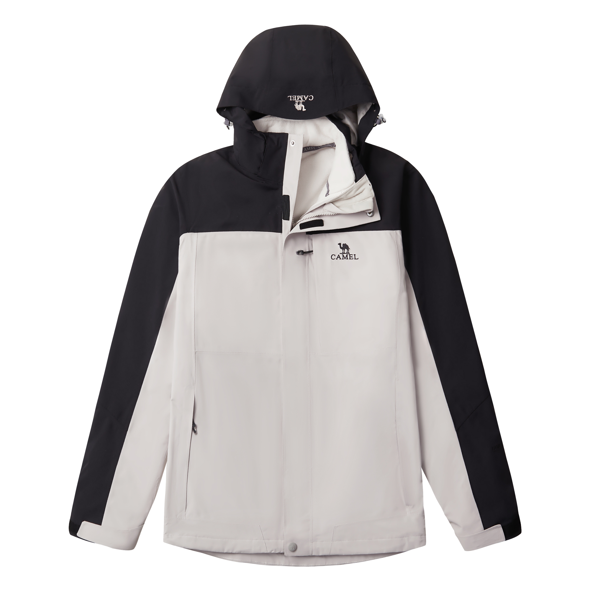 

Ветровка унисекс CAMEL, Ice Crystal Gray/Black
