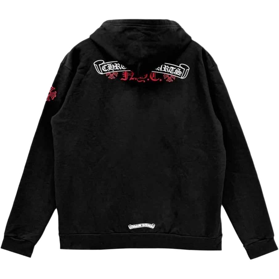 Толстовка с молнией Nyc Chrome Hearts, черный — фото 2