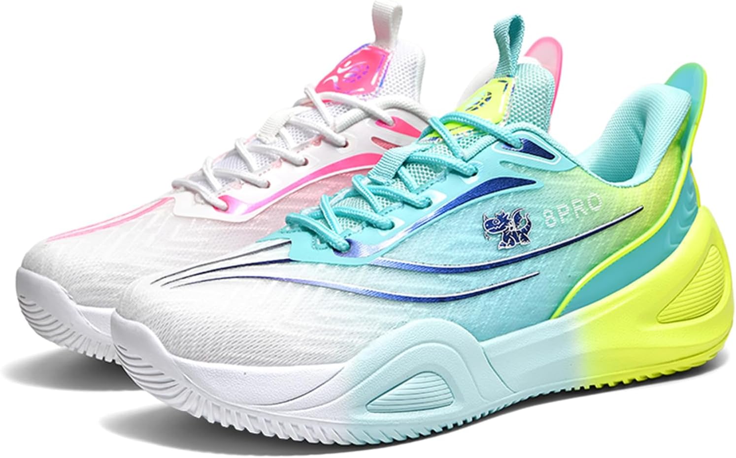 

Мужские повседневные кроссовки с толстой подошвой, легкие, с противоскользящей амортизацией, на шнуровке, баскетбольные, сетчатые, дышащие, низкие спортивные туфли, подходят для бегa, прогулок и тренировок по баскетболу на кампусе Qaoterod, Two-...